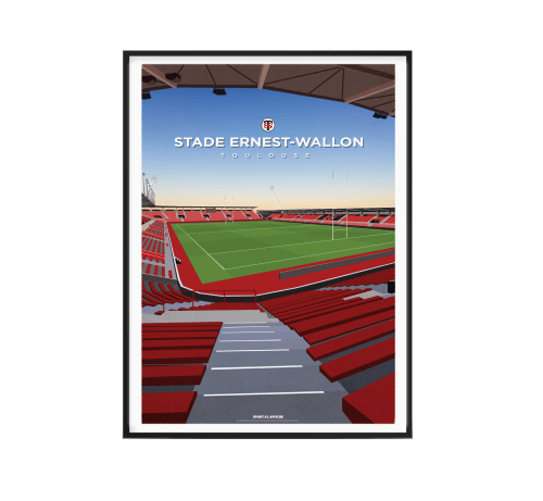 Déco Affiches | Affiche Rugby Stade Toulousain - JW25403