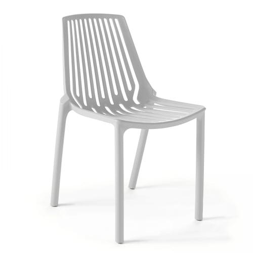 Meubles Chaises | Chaise en plastique polypropylène blanche - TD61389