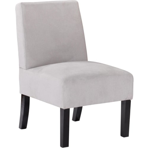 Canapés et fauteuils Fauteuils | Fauteuil assise tissu gris pieds bois - VU50963