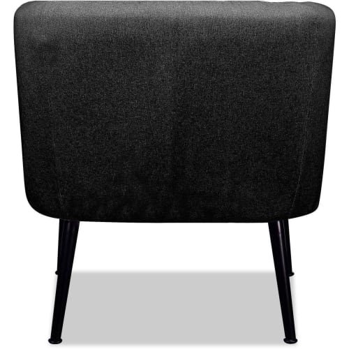 Canapés et fauteuils Fauteuils | Fauteuil assise polyester gris pieds métal - CD52008