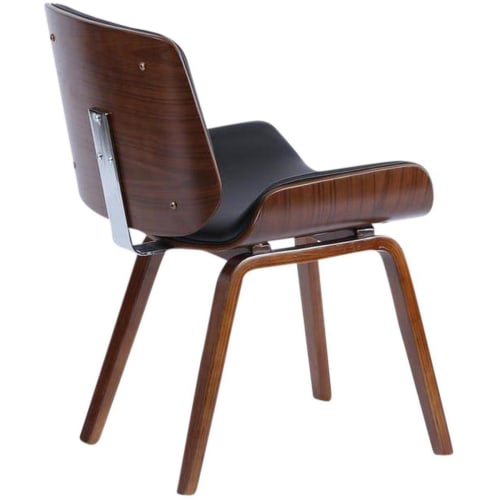 Chaise Assise Noire Pieds Bois Tulline, Porthos Home Jaid Dining Chairs