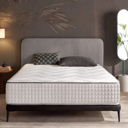 Matelas 140x190 cm - Luxury - Matelas Ressorts Ensachés, Mousse mémoire de  forme HR + Blue Latex, Mi-Ferme, Épais 24 cm - Cdiscount Maison