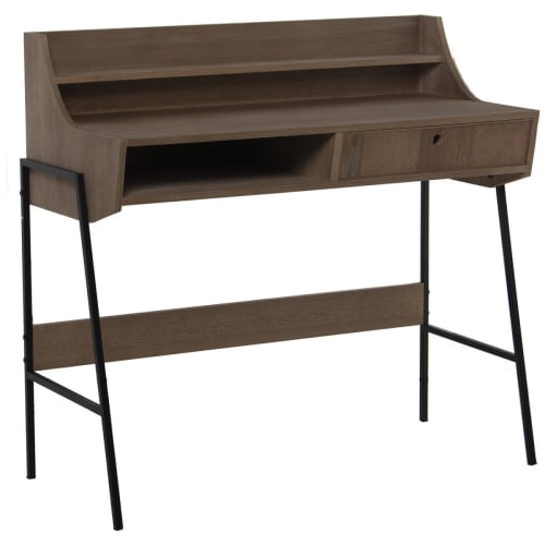 Meubles Bureaux et meubles secrétaires | Bureau bois et métal 103x48x97cm - IC71639