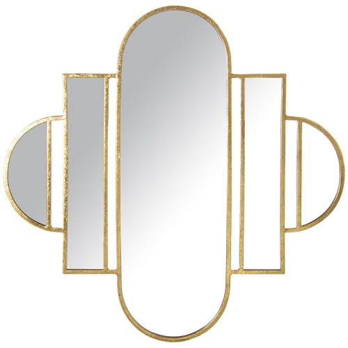 Déco Miroirs | Miroir en métal doré 82x2x80cm - QX30932