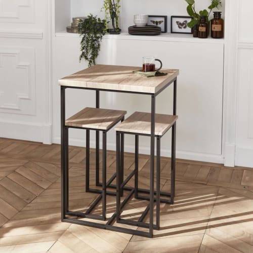 Set tavolo alto con sgabelli stile industriale – Nina Maison