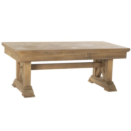 Meubles Tables basses | Table basse rustique en bois cottage 120x60x46cm - QK86800