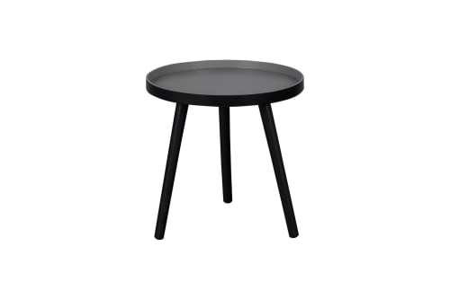 Meubles Tables basses | Table basse ronde trépied noir - KU97524
