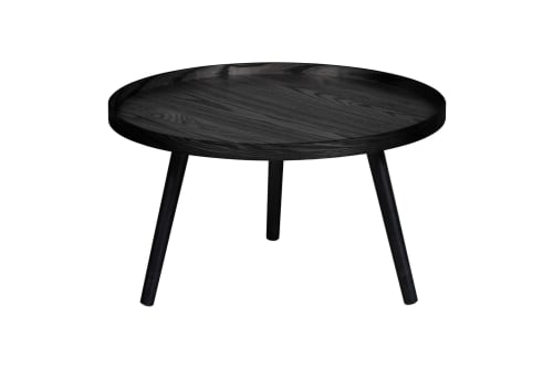 Meubles Tables basses | Table d'appoint ronde bois L noir - BO69259