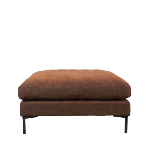 Canapés et fauteuils Poufs | Pouf en tissu terracotta - WE40267