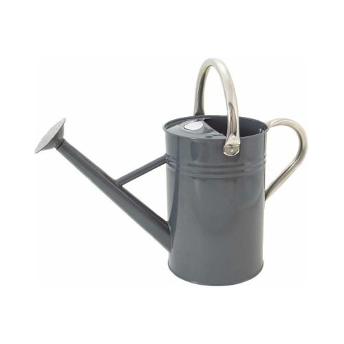 Déco Jarres et cache-pots | Arrosoir en acier galvanisé 4,5 litres gris - XK42959