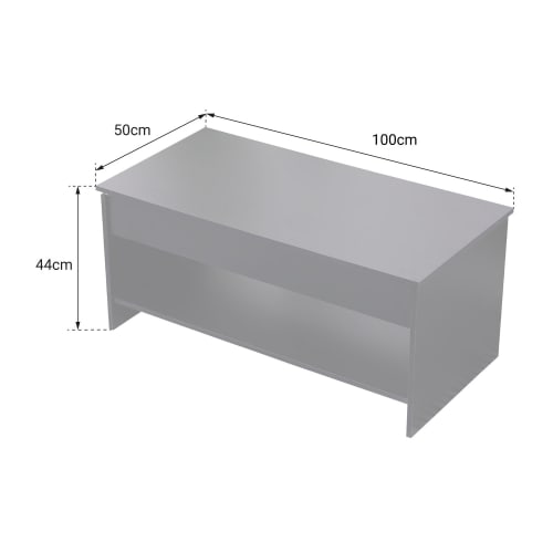 Meubles Tables basses | Table basse avec plateau relevable noire - CK01697