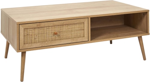 Table basse en bois 1 tiroir | Maisons du Monde