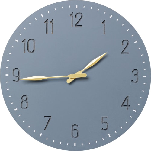 Déco Horloges murales et horloges à poser | Horloge grise et dorée D50 - WE07901