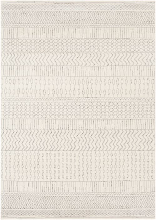 Tapis Scandinave Hygge - Gris et Beige - 200x275cm ENSO2