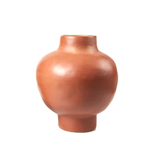Déco Vases | Vase en céramique rouge 31x34x31cm - VL29136