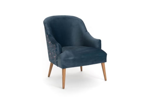 Canapés et fauteuils Fauteuils | Fauteuil en velours fleuri - KS75344