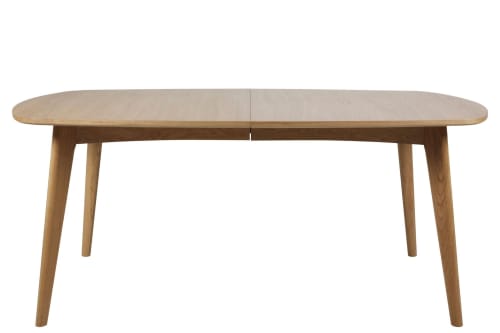 Meubles Tables à manger | Table à manger ovale en bois avec 2 allonges L180/270 - MH89335