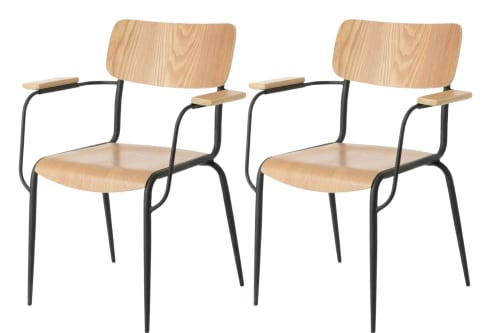 Canapés et fauteuils Fauteuils | Fauteuil d'école vintage (lot de 2) - HQ87227
