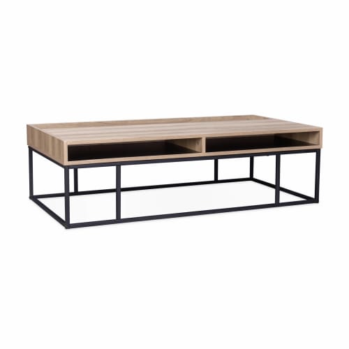 Meubles Tables basses | Table basse en décor bois et métal - UT17863