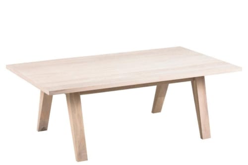 Meubles Tables basses | Table basse rectangulaire en chêne blanchi - KU62118
