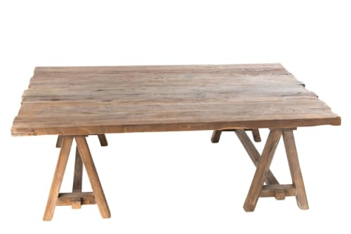 Meubles Tables basses | Table basse rectangulaire en bois recyclé L140 - TL84970