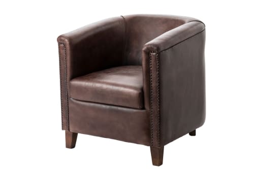 Canapés et fauteuils Fauteuils | Fauteuil club en cuir de buffle - IT10430