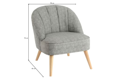Canapés et fauteuils Fauteuils | Fauteuil crapaud en tissu français - FZ07568