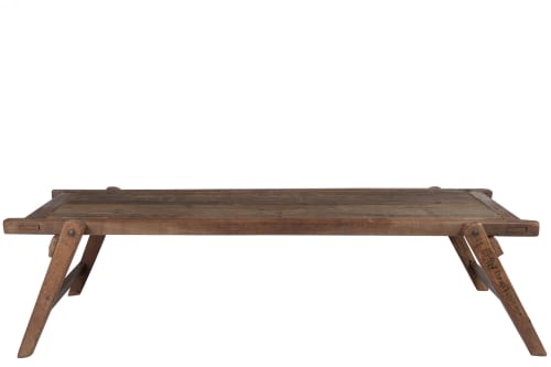 Meubles Tables basses | Table basse brut en bois massif recyclé - HL70332