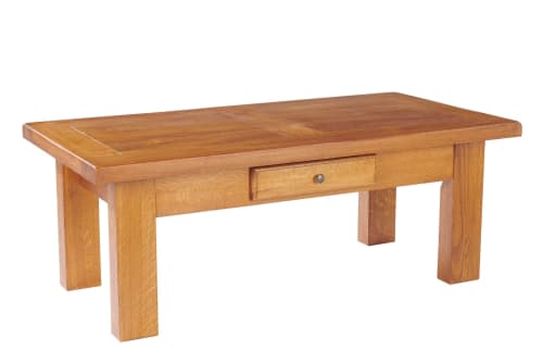 Meubles Tables basses | Table basse rectangle bois chêne massif - IY41358