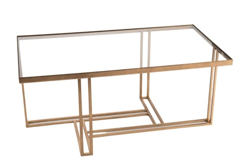 Meubles Tables basses | Table basse Art Déco en métal et verre - IE41430