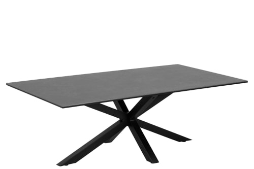 Meubles Tables basses | Table basse rectangulaire en céramique et métal L130 - SN09105