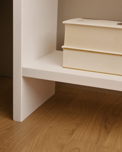 Muebles Mesas auxiliares | Mesita de madera blanca - CL83755