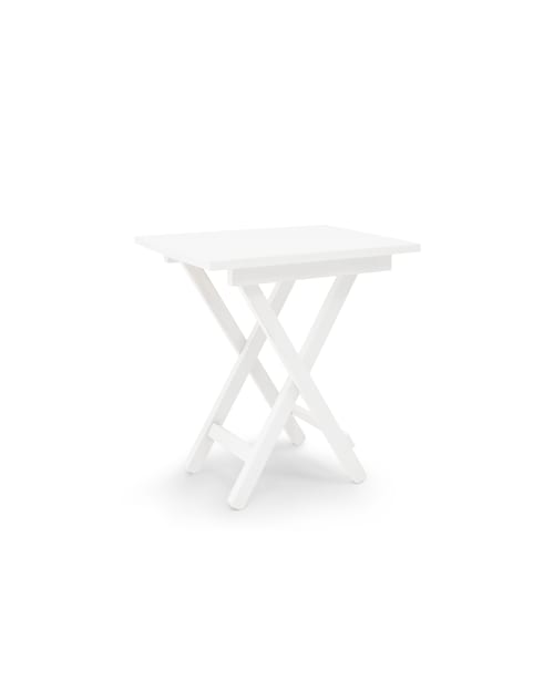Muebles Mesas auxiliares | Mesita de madera plegable blanca - GZ27677