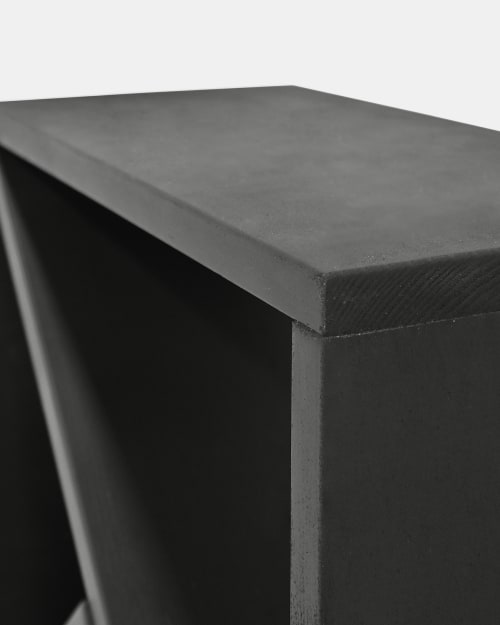 Muebles Mesas auxiliares | Mesita de madera negra 40x40cm - ML52305