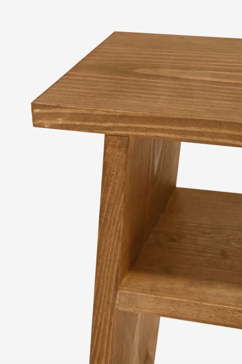 Muebles Mesas auxiliares | Mesita de madera envejecida - SI77707