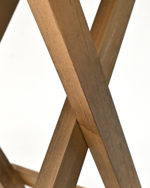 Muebles Mesas auxiliares | Mesita de madera plegable envejecida - DK50535