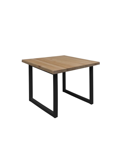 Muebles Mesas auxiliares | Mesita de madera envejecida y negra - PC82095