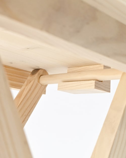 Muebles Mesas auxiliares | Mesita de madera plegable natural - SL15918