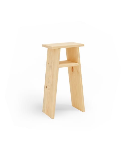 Muebles Mesas auxiliares | Mesita de madera natural - KX32349