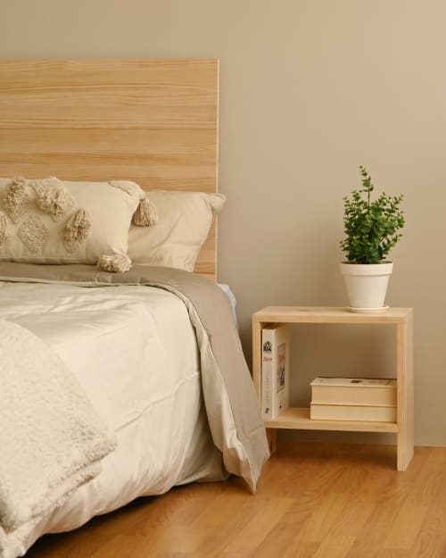 Muebles Mesas auxiliares | Mesita de madera natural - JS77201