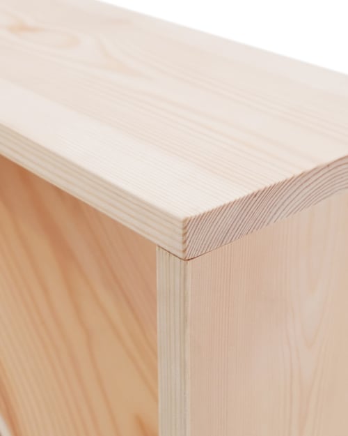 Muebles Mesas auxiliares | Mesita de madera natural 50x50x20 cm - WD79689