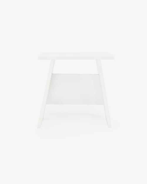 Muebles Mesas auxiliares | Mesita de madera blanca - LR60069
