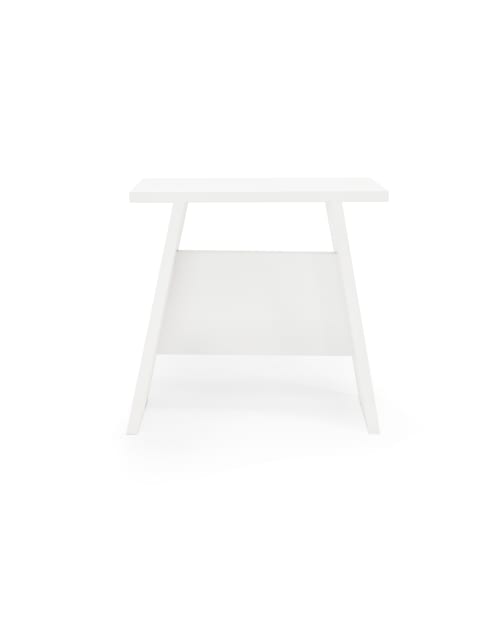 Muebles Mesas auxiliares | Mesita de madera blanca - LR60069