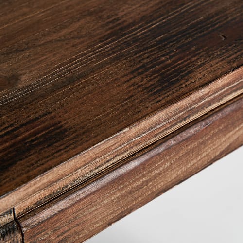 Muebles Mesas auxiliares | Mesa auxiliar de madera en marrón 55x55x60 - GI17018