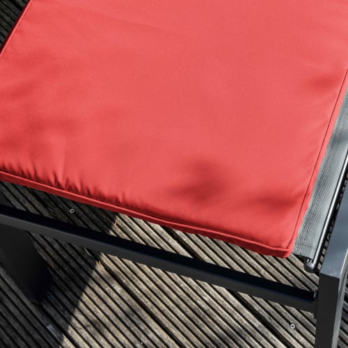 Jardin Matelas pour bain de soleil | Lot de 2 coussins bain de soleil polyester rouge 186x53x5 cm - DC99719