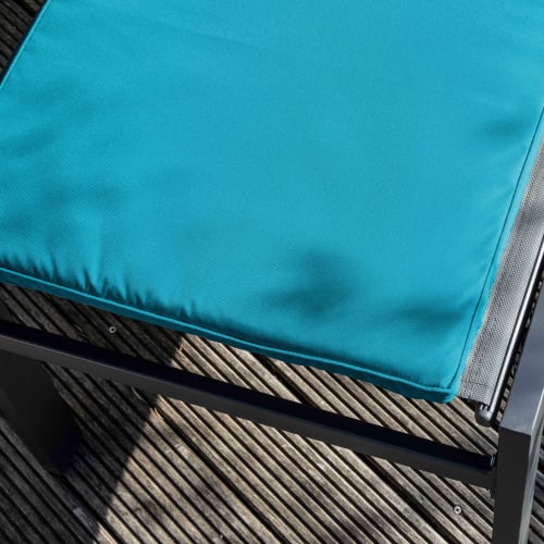 Jardin Matelas pour bain de soleil | Lot de 2 coussins bain de soleil polyester bleu 186x53x5 cm - RI52744