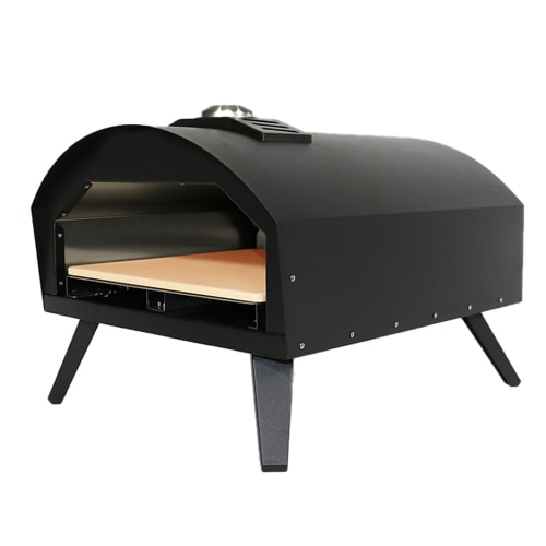 Jardin Barbecues et planchas | Four à pizza à gaz extérieur avec pelle Acier Noir L51xl41cm - IK69492