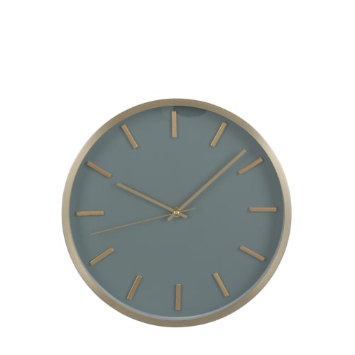 Déco Horloges murales et horloges à poser | Horloge en aluminium gris D30 - OS64466