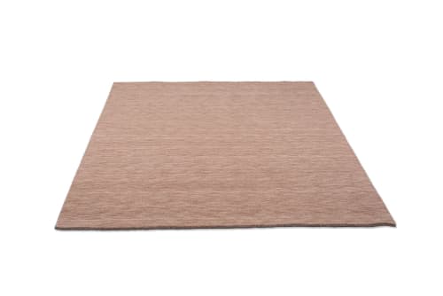 Tappeto a pelo corto in pura lana vergine color beige crema 90x160  Greenwood rug