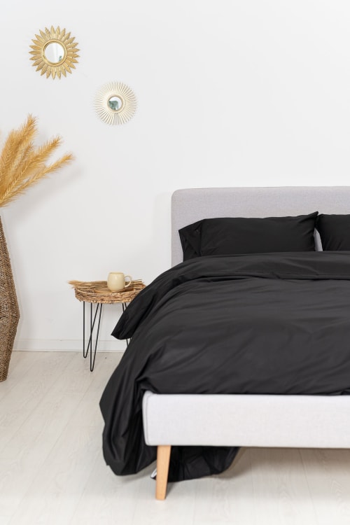 Ropa de hogar y alfombras Fundas nórdicas | Funda nórdica algodón negro 290x270 (cama 200) - IY11994